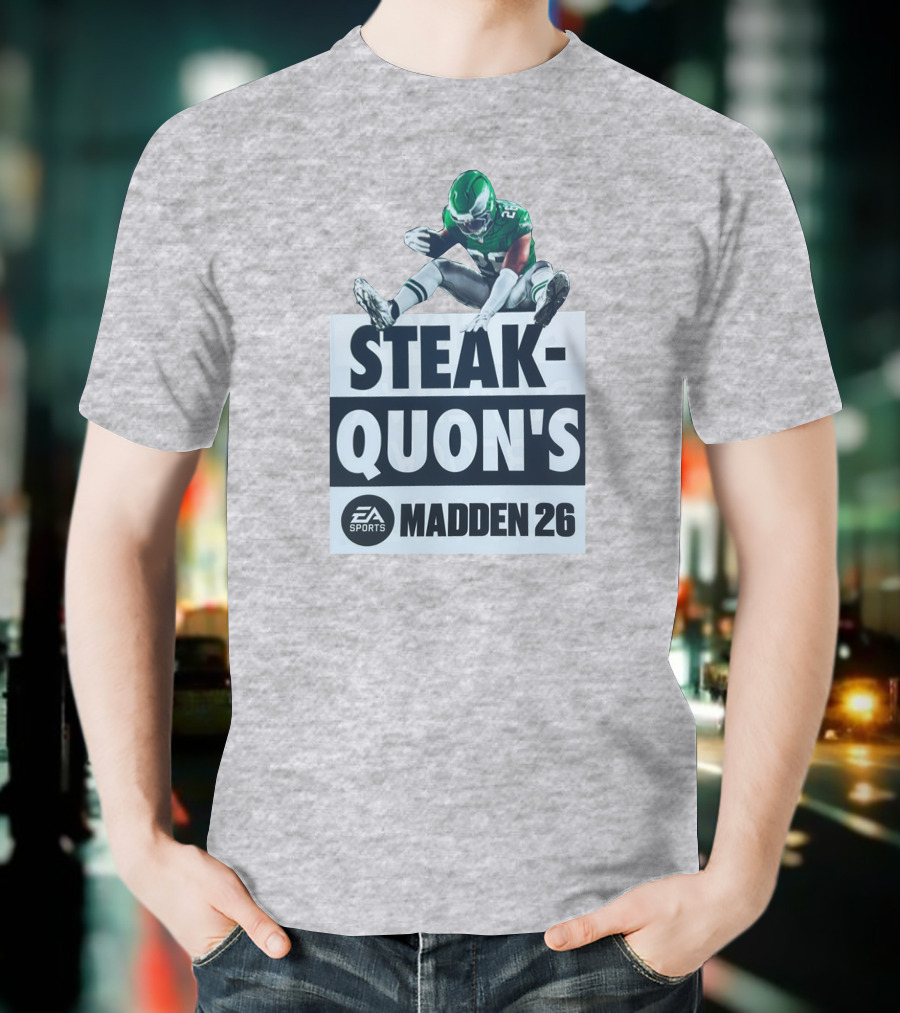 Saquon Barkley Steak Quon’s EA Sports Madden 26 Philadelphia Eagles T-Shirt