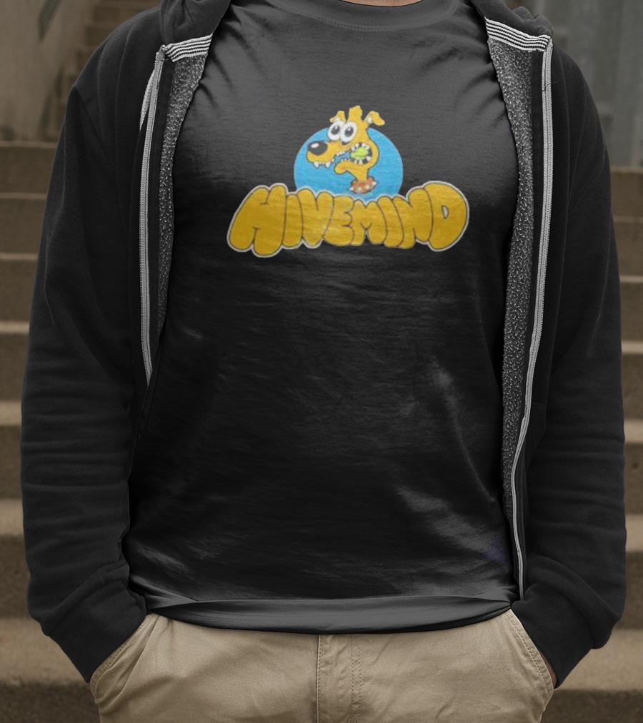 Copes Hivemind French Terry Dog Cartoon T-Shirt