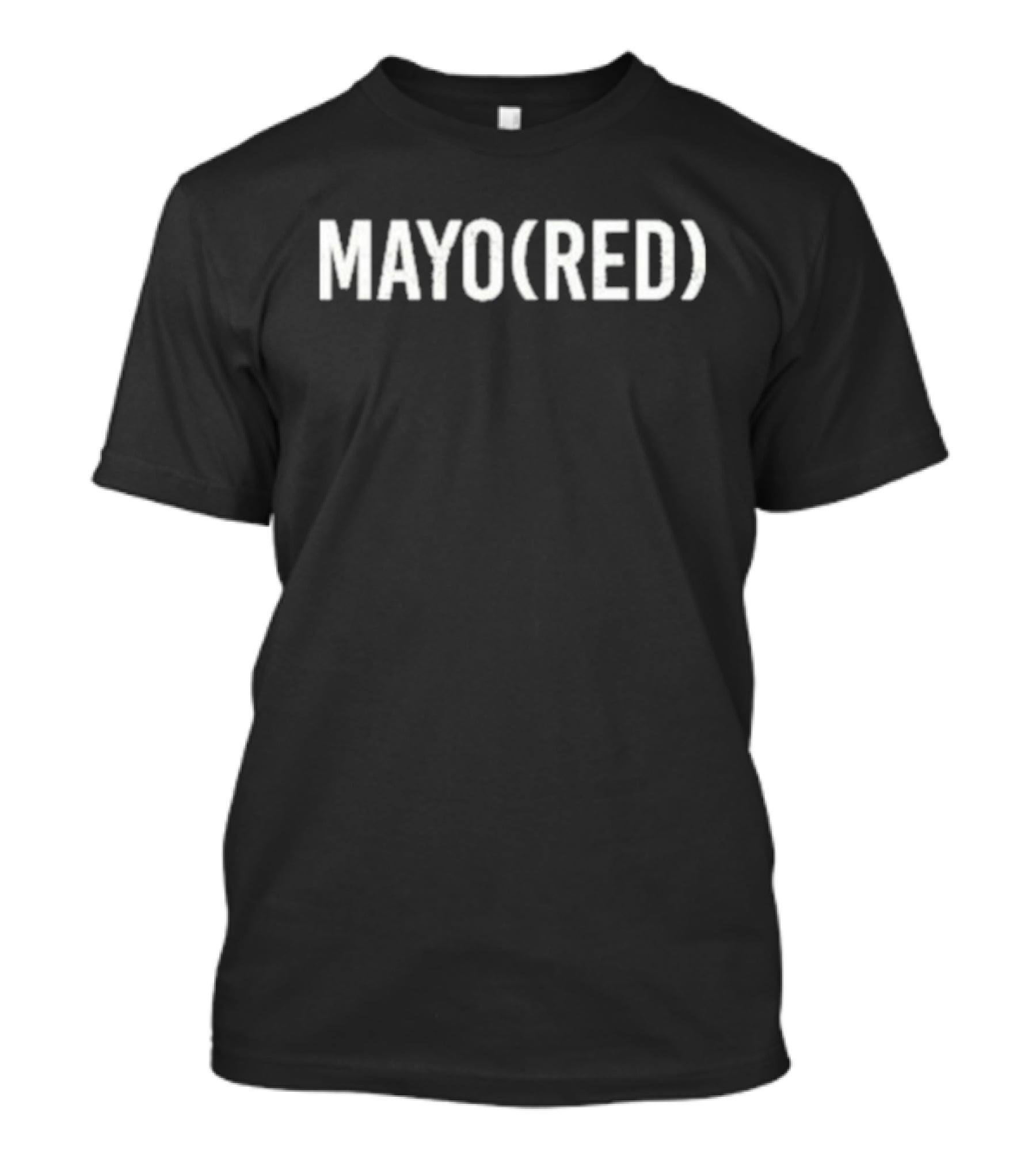 MAYO(RED) Text With Parentheses T-Shirt