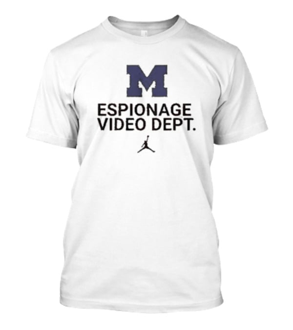 M Michigan Espionage Video Dept Jumpman T-Shirt