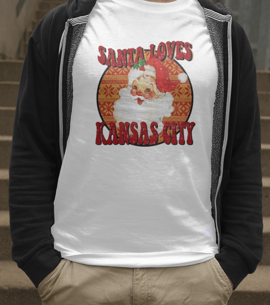 Santa Loves Kansas City T-Shirt