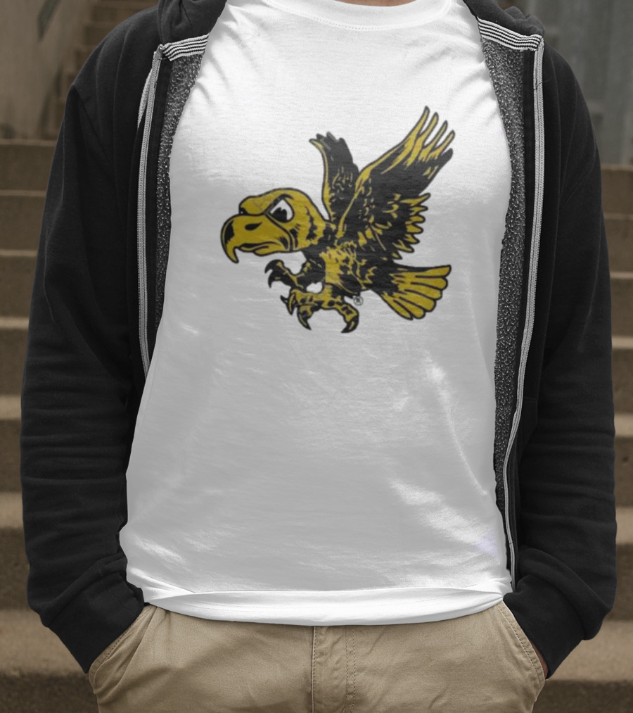 University Of Iowa Vintage Flying Herky Wall Decals T-Shirt
