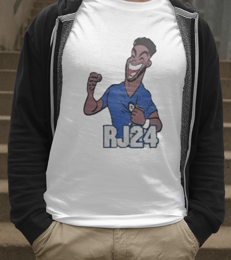 Reece James RJ24 Cartoon Blue Football T-Shirt