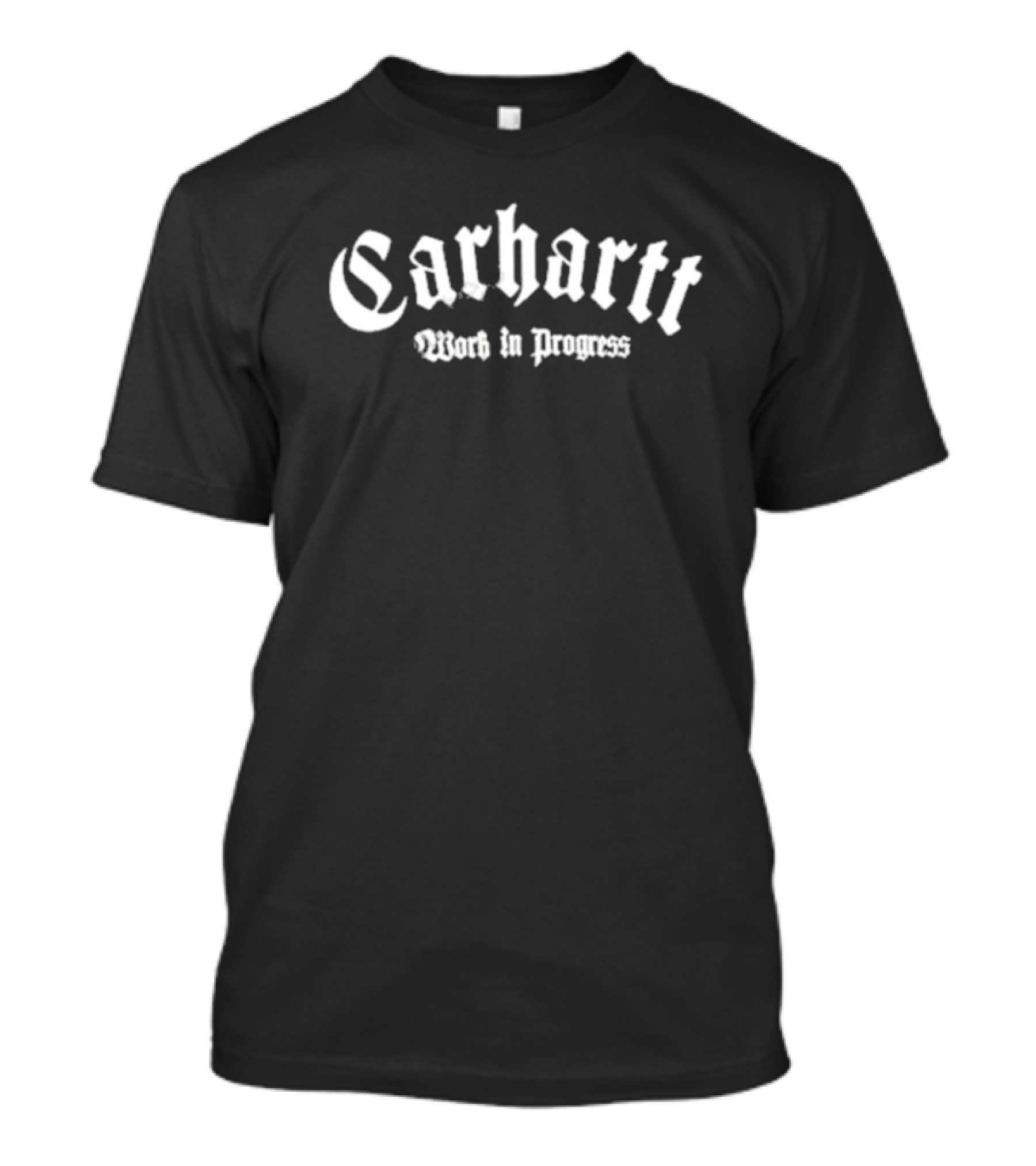 Carhartt Work In Progress Gothic Style Branding T-Shirt