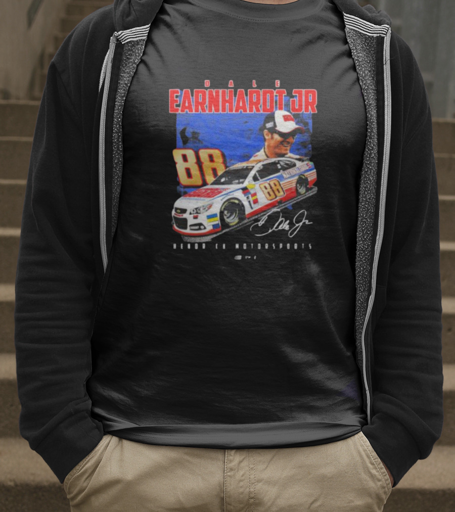 Dale Earnhardt Jr 88 National Guard Hendrick Motorsports Signature Car T-Shirt