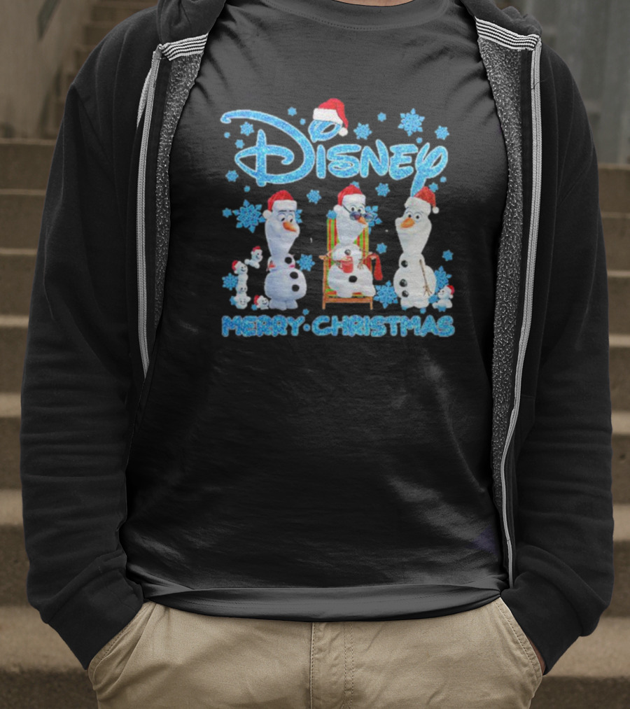 Disney Merry Christmas Olaf Santa T-Shirt