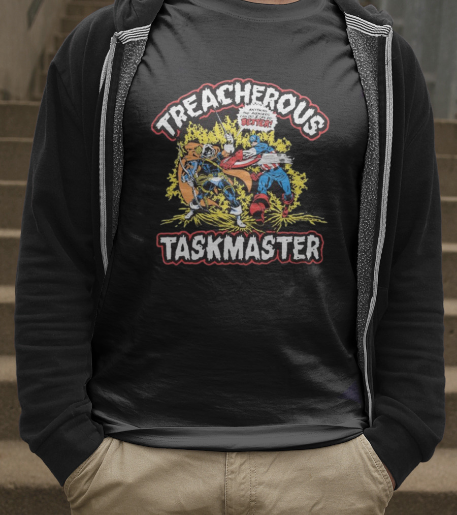 Captain America Treacherous Taskmaster Anything The Avengers Can Do I Can Do Better T-Shirt