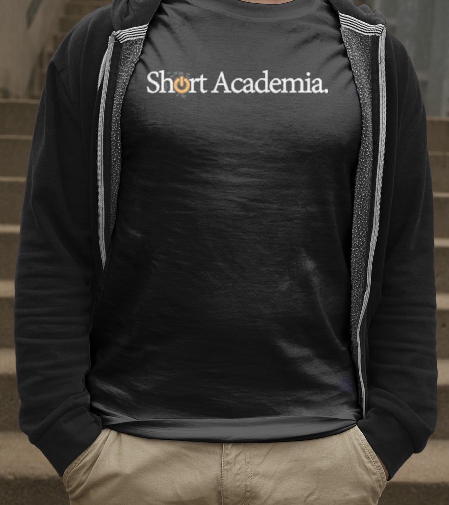 Short Academia Power Button T-Shirt