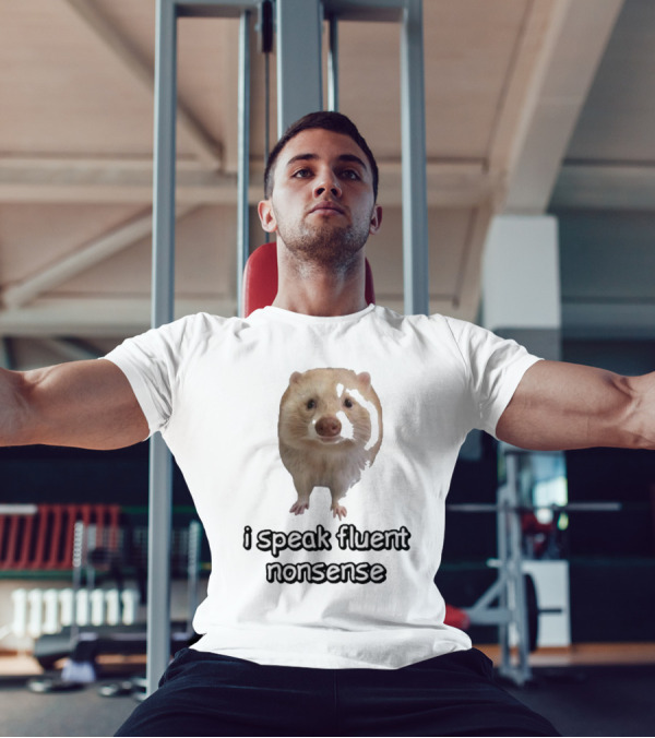 Cringey Albino Raccoon I Speak Fluent Nonsense T-Shirt