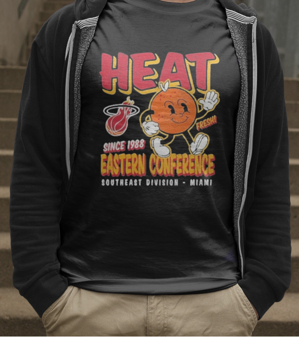 HEAT Since 1988 Eastern Conference Southeast Division Miami Fresh T-Shirt