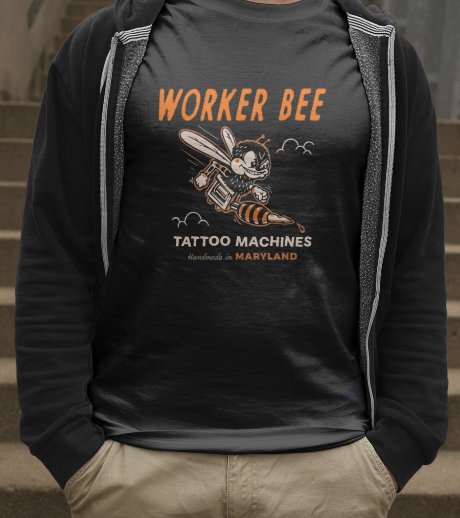 Worker Bee Tattoo Machines Handmade In Maryland T-Shirt
