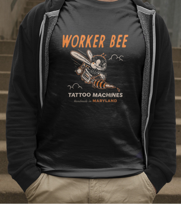 Worker Bee Tattoo Machines Handmade In Maryland T-Shirt