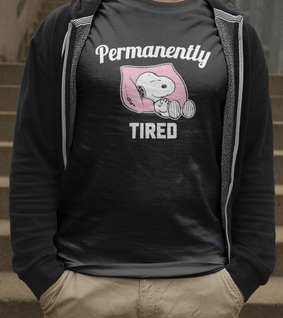 Permanently Tired Sleep Snoopy Peanuts T-Shirt