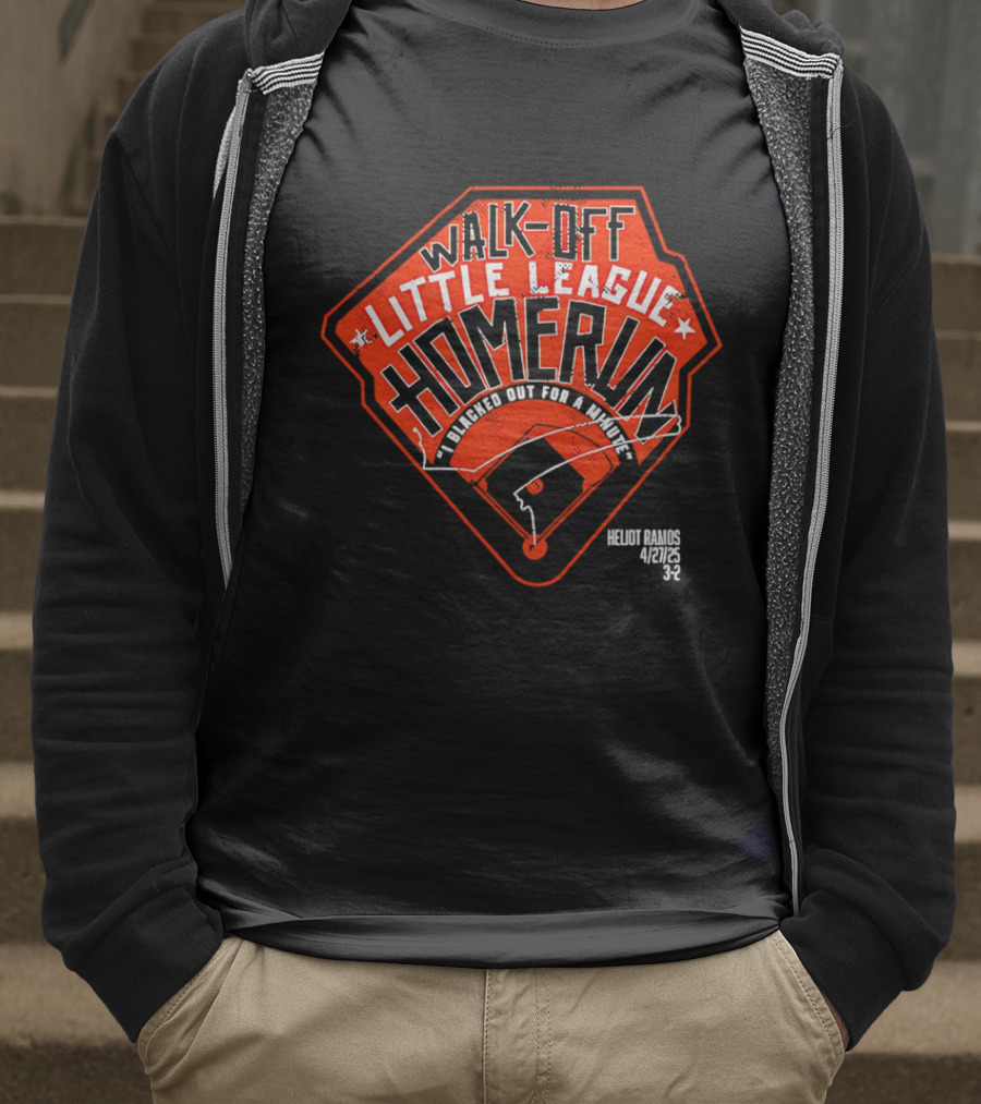 Walk-Off Little League Homerun Heliot Ramos I Blacked Out For A Minute T-Shirt