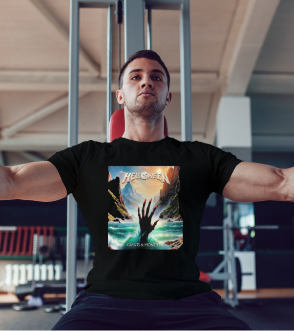 Helloween Giants & Monsters Album Art With Raising Hand In Ocean Released August 29th 2025 T-Shirt