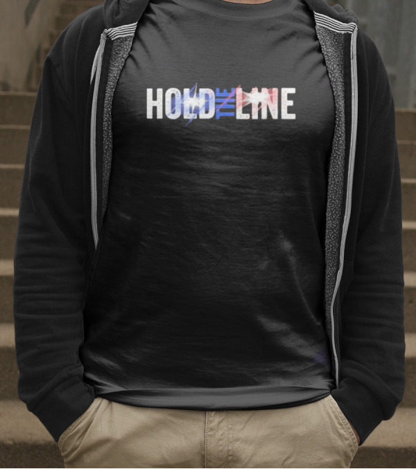 Hold The Line 2.0 American Flag Colors T-Shirt