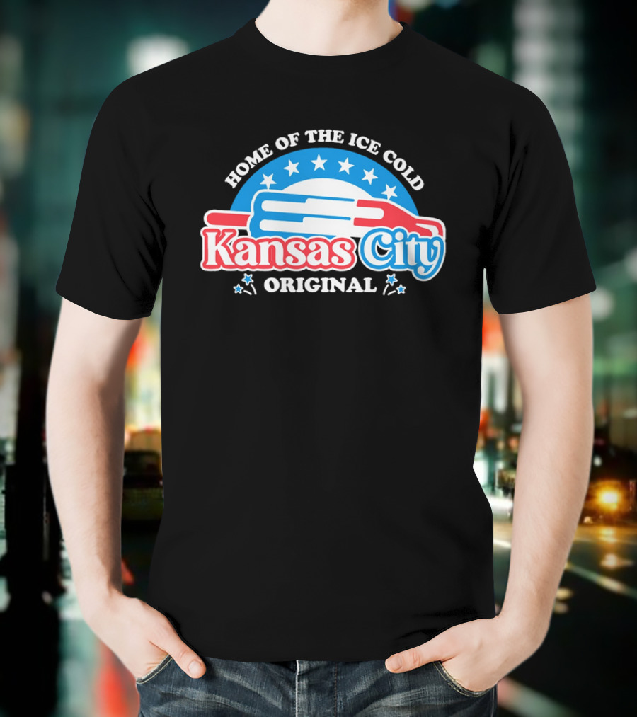 Home Of The Ice Cold Kansas City Original Popsicle Stars T-Shirt