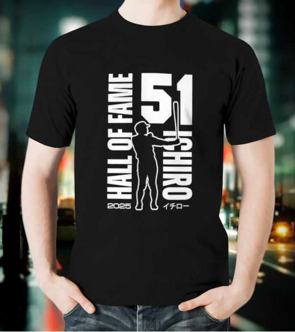 Ichiro Suzuki 51 Hall Of Fame 2025 Baseball Mariners T-Shirt