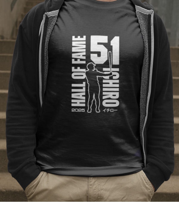 Ichiro Suzuki 51 Hall Of Fame 2025 Baseball Mariners T-Shirt