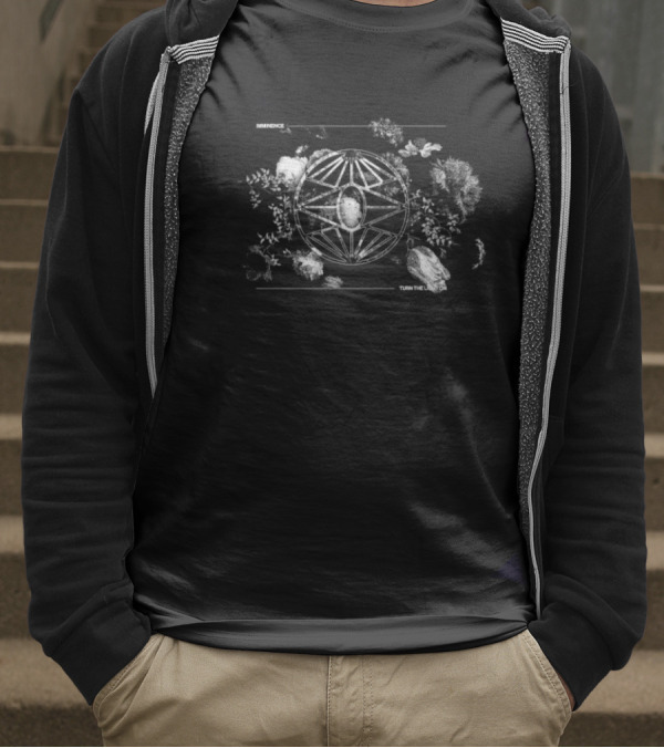 "Imminence Turn The Light On Album Geometric Distressed Symbol" T-Shirt