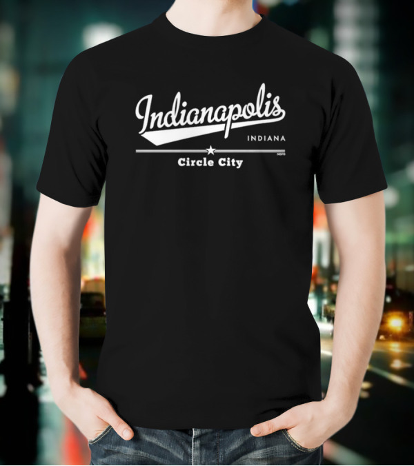 Indianapolis Indiana Circle City Iconic Star Tee T-Shirt