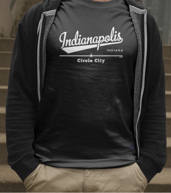 Indianapolis Indiana Circle City Iconic Star Tee T-Shirt