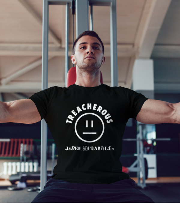 Treacherous Jaden McDaniels Smiley Face T-Shirt