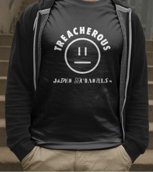 Treacherous Jaden McDaniels Smiley Face T-Shirt