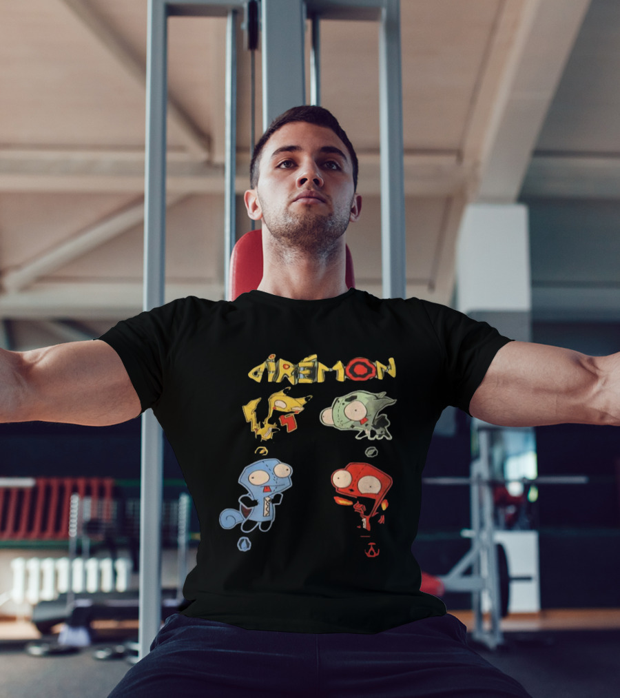 Giremon Invader Zim Characters With Colorful Transformations T-Shirt