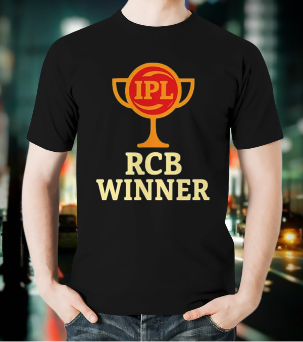 IPL RCB Winner Trophy Celebration T-Shirt