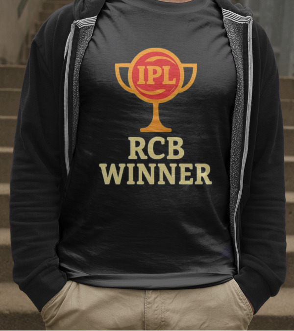 IPL RCB Winner Trophy Celebration T-Shirt
