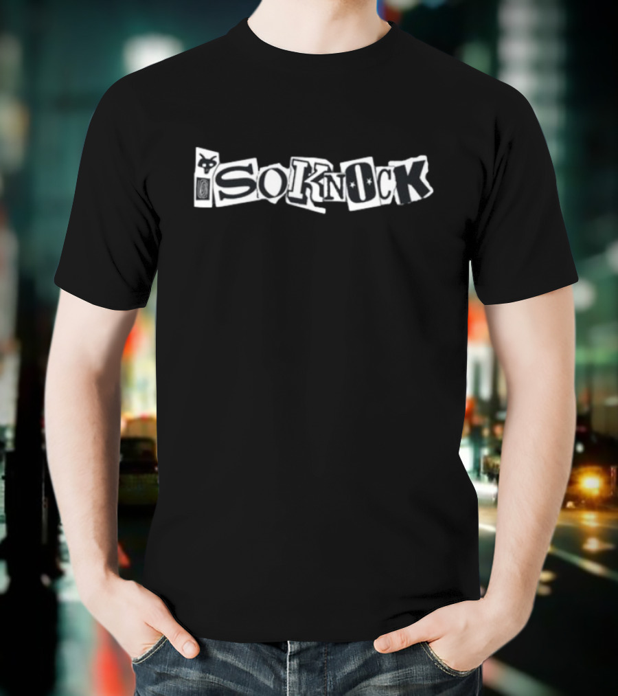Isoknock Sd4evr Text Collage Style T-Shirt