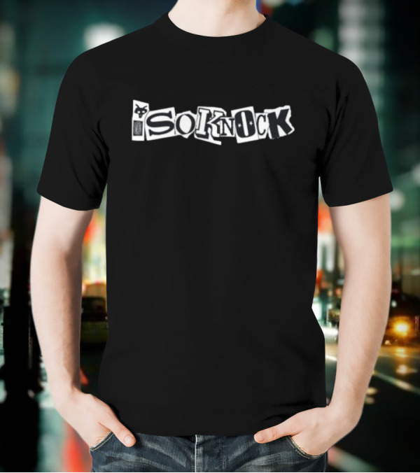 Isoknock Sd4evr Text Collage Style T-Shirt