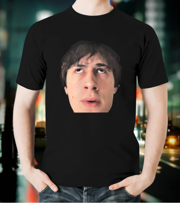 ``` James Clark Looking Up Expression Face ``` T-Shirt