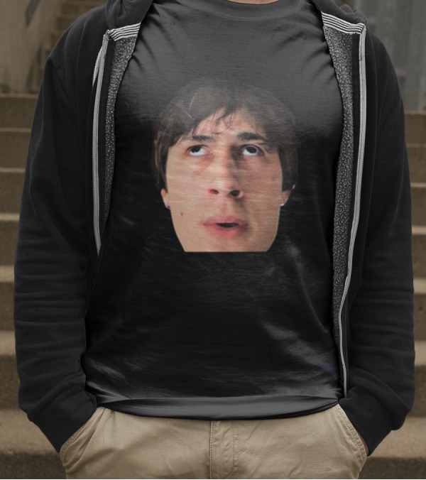 ``` James Clark Looking Up Expression Face ``` T-Shirt