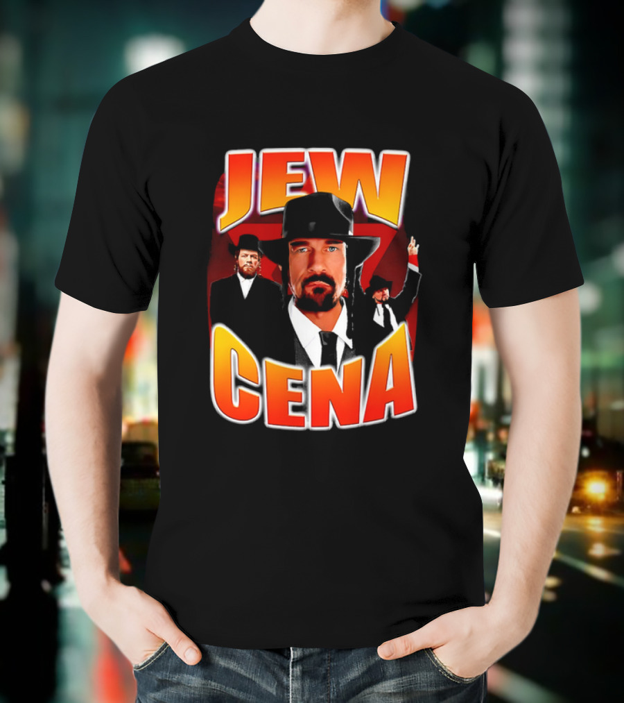 Jew Cena Fedora Hat Jewish Attire Ensemble T-Shirt