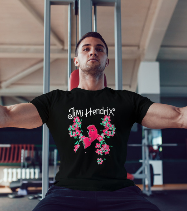 Jimi Hendrix Pink Floral I Am Experienced T-Shirt