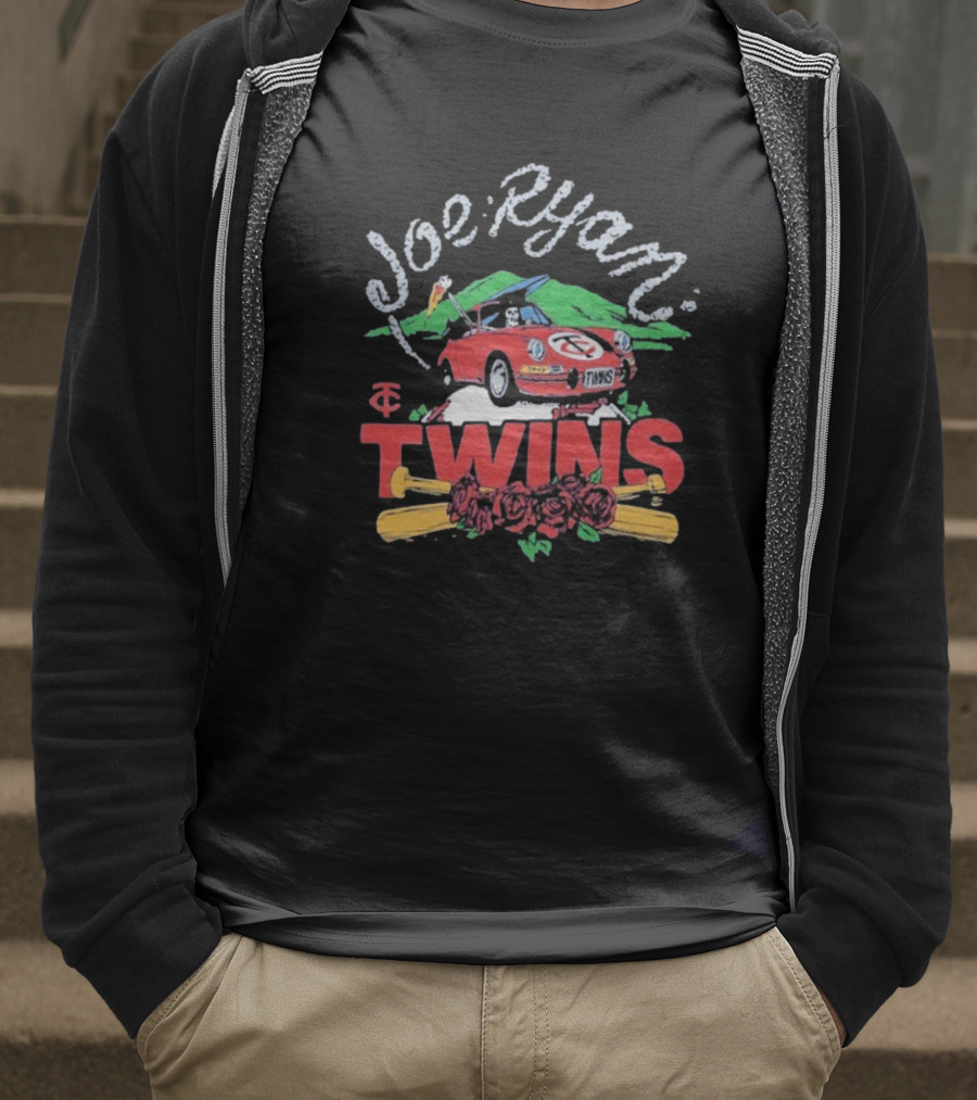 Joe Ryan Grateful Dead Road Trip Minnesota Twins Baseball Roses T-Shirt