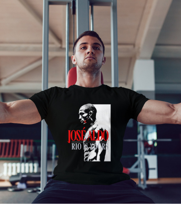 José Aldo Rio Is Yours Retro Black And White Profile T-Shirt
