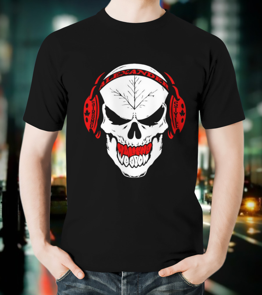 Josh Alexander Strong Style Walking Weapon Skull T-Shirt