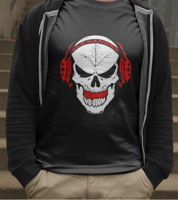 Josh Alexander Strong Style Walking Weapon Skull T-Shirt