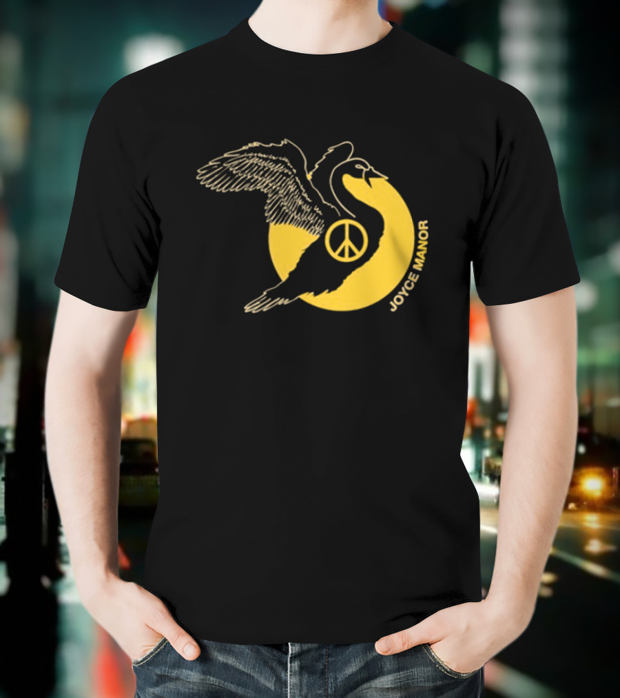 Joyce Manor Peace Swan With Peace Symbol Circle T-Shirt
