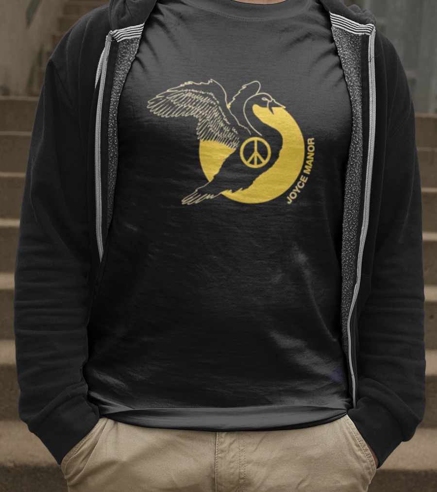 Joyce Manor Peace Swan With Peace Symbol Circle T-Shirt