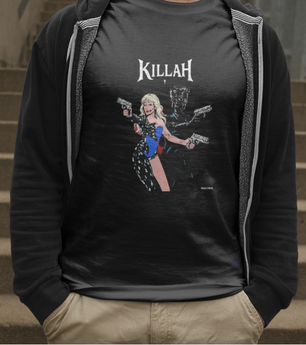 KILLAH Coachella 2025 Lady Gaga X Gesaffelstein Retro Comics Style T-Shirt