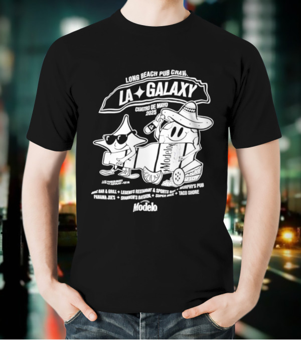 LA Galaxy Long Beach Pub Crawl Summer Vibe Festivities T-Shirt