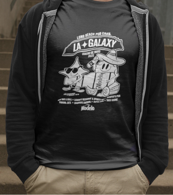 LA Galaxy Long Beach Pub Crawl Summer Vibe Festivities T-Shirt