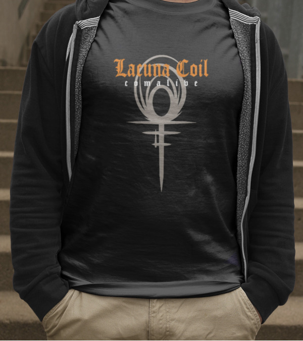 Lacuna Coil Comalive Milan Symbol Iconic Style T-Shirt