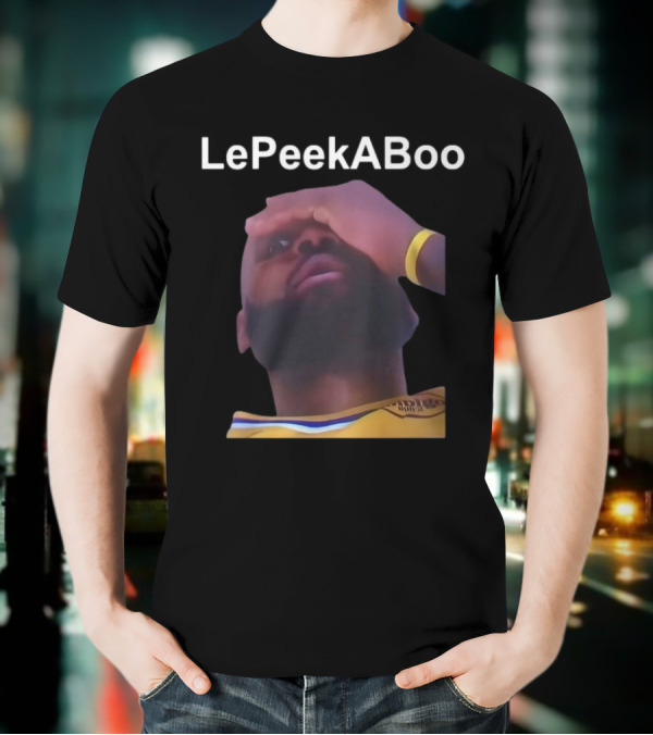 LeBron LePeekABoo Yellow Jersey Wristband T-Shirt