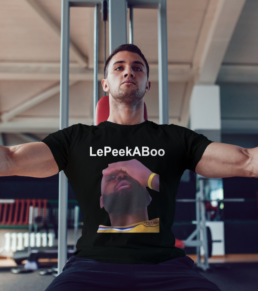 LeBron LePeekABoo Yellow Jersey Wristband T-Shirt