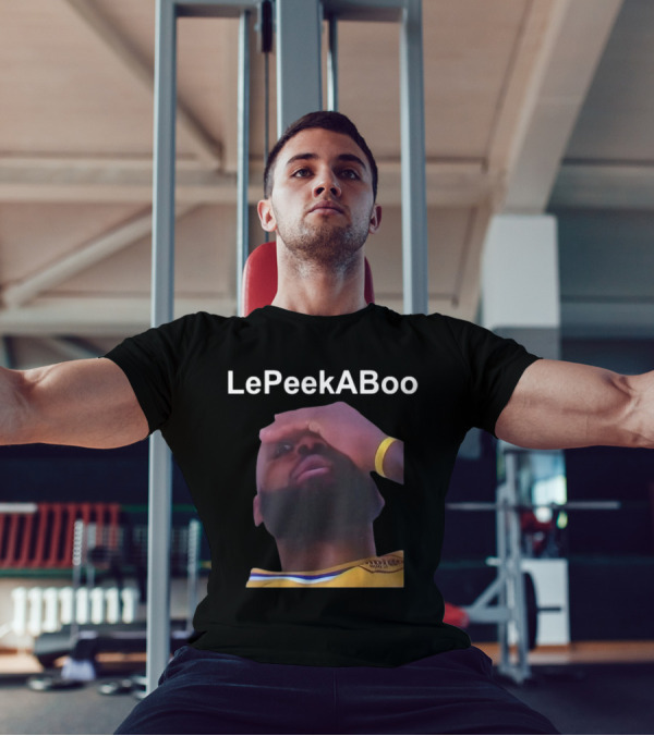LeBron LePeekABoo Yellow Jersey Wristband T-Shirt